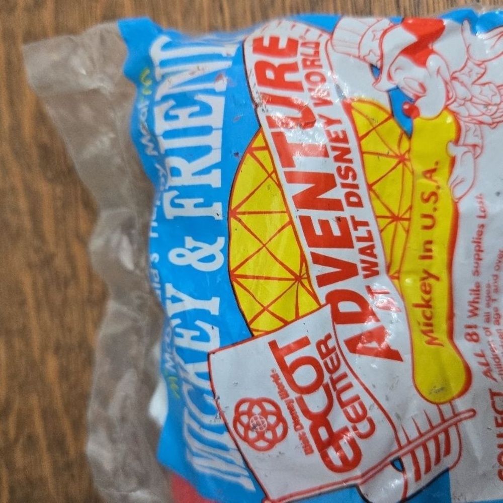 Walt Disney McDonalds Happy‎ Meal Toy Multi Mickey In USA Epcot Rare Sealed - Picture 2 of 3
